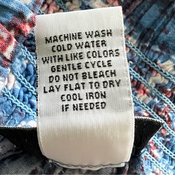 Joe B Blue and Pink Tie Dye Mini Skirt, Medium - Picture 6 of 6